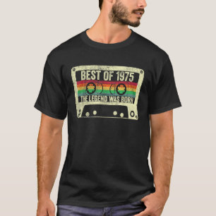 Geboren 1975 50ste verjaardag  Mannen Vrouwen Lege T-shirt