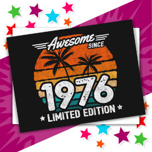 Geboren 1976 Limited Edition Retro Geweldig Sinds Briefkaart