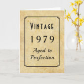  geboren 1979 of Any Yr Naam toevoegen Verjaardag Kaart (Gele Bloem)