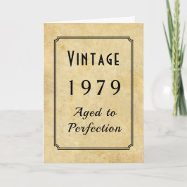  geboren 1979 of Any Yr Naam toevoegen Verjaardag Kaart