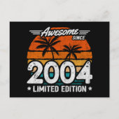 Geboren 2004 Limited Edition Retro Geweldig Sinds  Briefkaart (Voorkant)