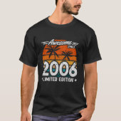 Geboren 2006 Limited Edition Retro Geweldige sinds T-shirt (Voorkant)