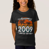 Geboren 2009 Limited Edition Retro Geweldige sinds T-shirt (Voorkant)