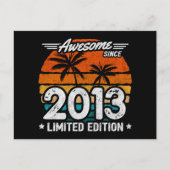 Geboren 2013 Limited Edition Retro Geweldig Sinds Briefkaart (Voorkant)