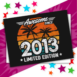 Geboren 2013 Limited Edition Retro Geweldig Sinds  Briefkaart