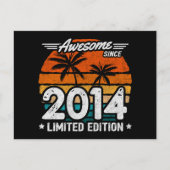 Geboren 2014 Limited Edition Retro Geweldig Sinds  Briefkaart (Voorkant)