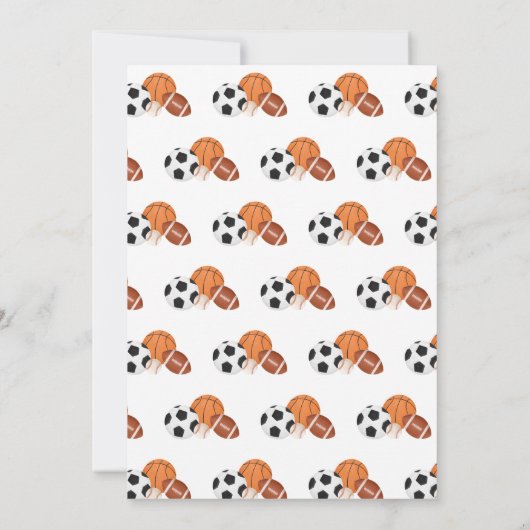 Geboren 2 Ball Sport Theme Jongen 2e Verjaardagsfe Kaart (Achterkant)