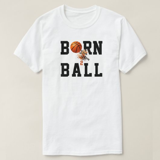 Geboren 2 Ball T-shirt (Design voorkant)