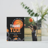 Geboren 2 Ball Verjaardag Basketbal Sport Bedankkaart (Staand voorkant)