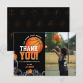 Geboren 2 Ball Verjaardag Basketbal Sport Bedankkaart (Voorkant / Achterkant)