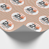 Geboren 2 basketbal | De tweede verjaardag van de  Cadeaupapier (Hoek)