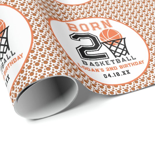 Geboren 2 basketbal | De tweede verjaardag van de Cadeaupapier (Rol Hoek)