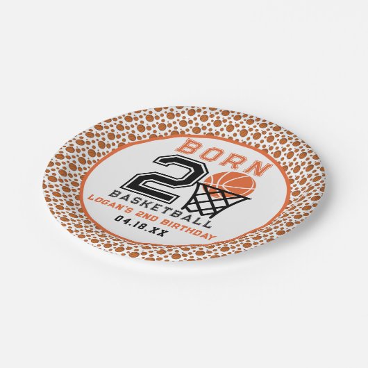Geboren 2 basketbal | De tweede verjaardag van de  Papieren Bordje (Gekanteld)