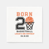 Geboren 2 basketbal | De tweede verjaardag van de  Servet (Voorkant)