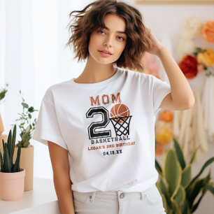 Geboren 2 basketbal   De tweede verjaardag van de  T-shirt