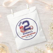 Geboren 2 honkbal | Sportthema Jongen 2e verjaarda Bedankzakje (Geknipt)