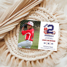 Geboren 2 honkbal | Sportthema Jongen 2e verjaarda Kaart