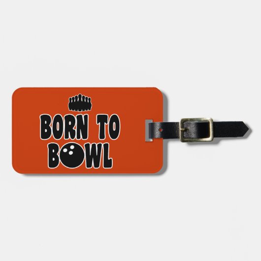 Geboren aan Bowl Bagagelabel (Voorkant horizontaal)