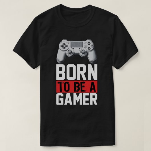 Geboren aan een gamer t-shirt (Design voorkant)