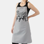 Geboren aan Grill BBQ Schort (Insitu)