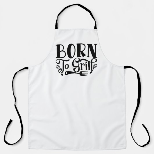Geboren aan Grill Schort (Voorkant)