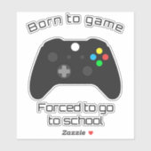 Geboren aan het Decal van het Spel met Controlemec Sticker (Vel)