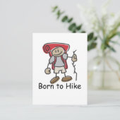 Geboren aan Hike giften. Briefkaart (Staand voorkant)