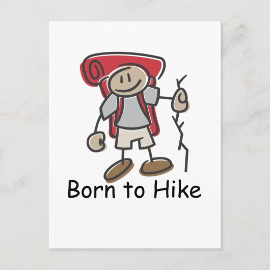 Geboren aan Hike giften. Briefkaart (Voorkant)