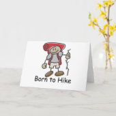 Geboren aan Hike giften. Kaart (Gele Bloem)