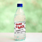 Geboren aan Rock - Babyshower Waterfles Etiket