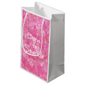 Geboren aan Sparkle Quote Klein Cadeauzakje (Achterkant Gekanteld)