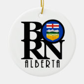 Geboren Alberta Canada Keramisch Ornament (Voorkant)