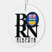 Geboren Alberta Canada Keramisch Ornament (Links)