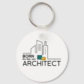 Geboren als architect sleutelhanger (Voorkant)