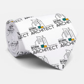 Geboren als architect stropdas (Opgerold)