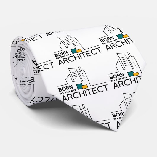 Geboren als architect stropdas (Opgerold)