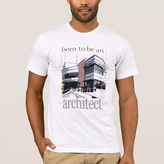 Geboren als architect t-shirt (Voorkant)