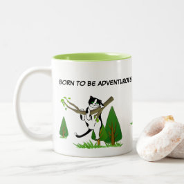 Geboren als Aventurous katten Trees Kleur Verander Tweekleurige Koffiemok