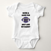 Geboren als Baltimore Football Fan Romper (Voorkant)