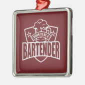 Geboren als Bartender Metalen Ornament (Links)