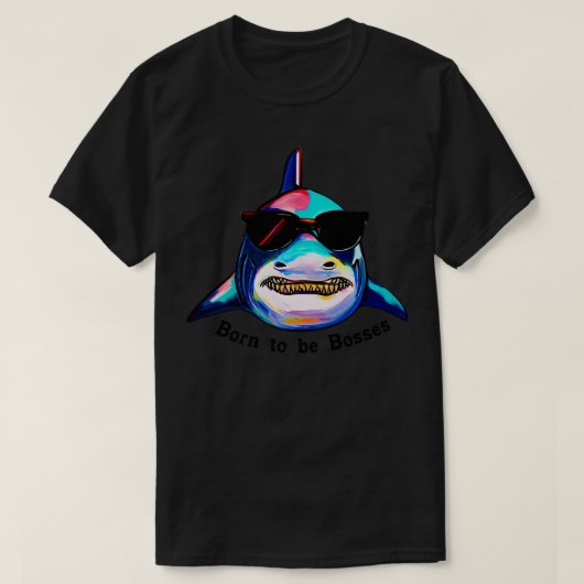 Geboren als bazen t-shirt (Design voorkant)