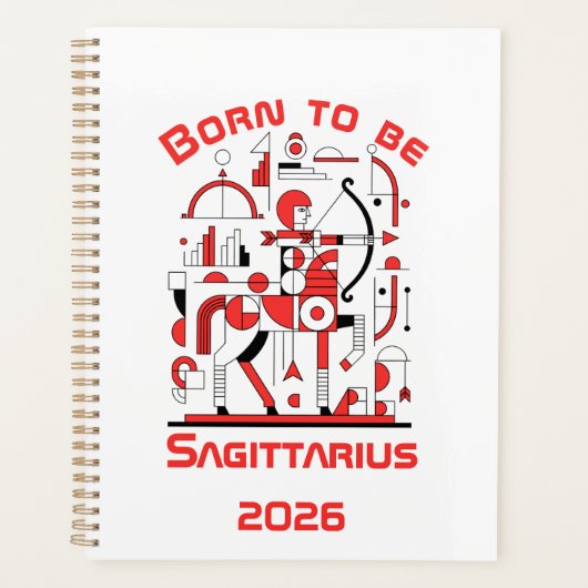 Geboren als Boogschutter Planner (Voorkant)