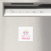 Geboren als een Unicorn Magical Fantasy Magneet (Insitu (Vaatwasser))