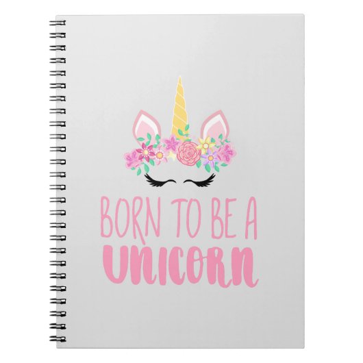 Geboren als een Unicorn Magical Fantasy Notitieboek (Voorkant)