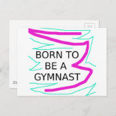 Geboren als Gymnast Briefkaart (Voorkant / Achterkant)