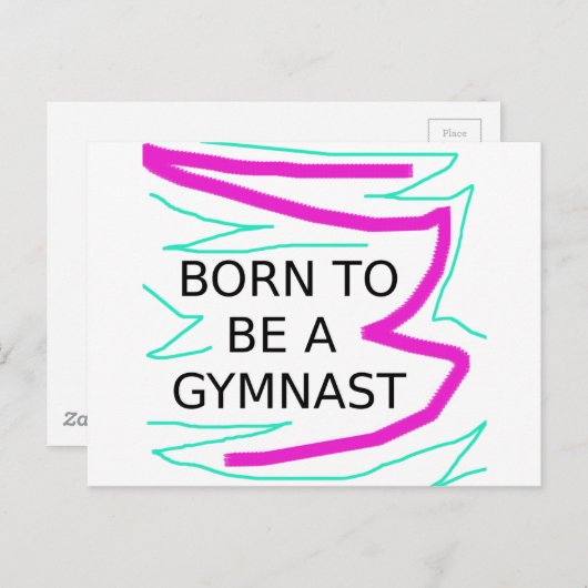 Geboren als Gymnast Briefkaart (Voorkant / Achterkant)