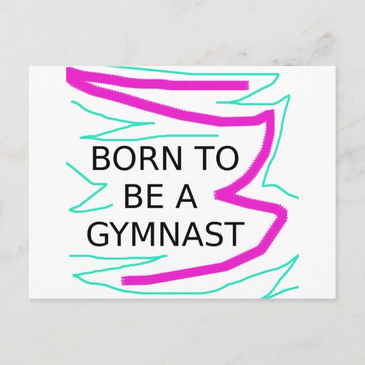 Geboren als Gymnast Briefkaart (Voorkant)