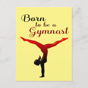 Geboren als Gymnast Briefkaart