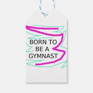 Geboren als Gymnast Cadeaulabel
