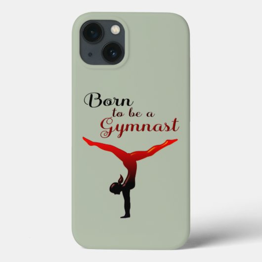 Geboren als Gymnast Case-Mate iPhone Case (Achterkant)